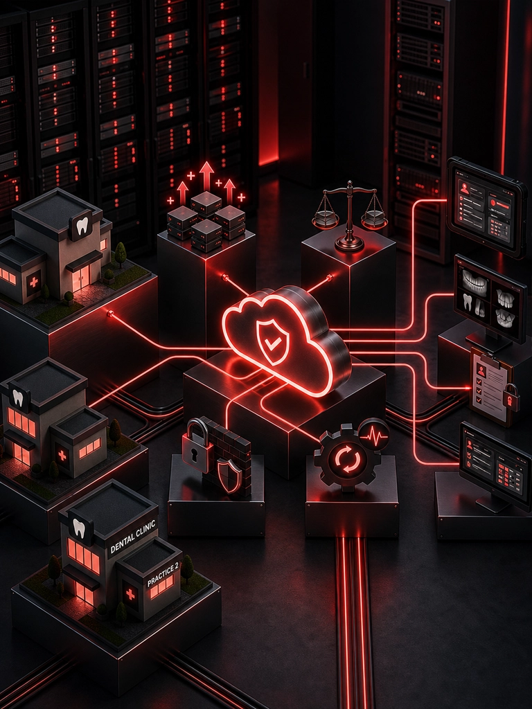Secure cloud access and monitoring for dental offices