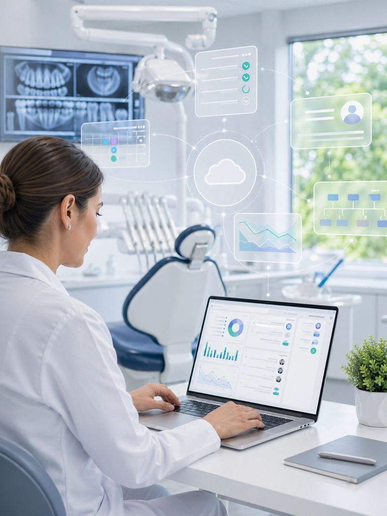 Custom dental software dashboard for practice operations