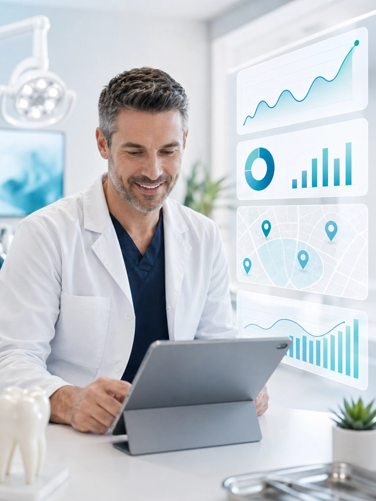 Dental SEO analytics dashboard for local search visibility