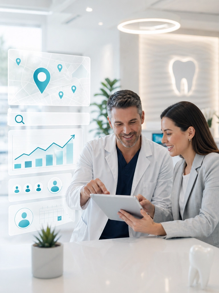 Dental practice local search results and SEO strategy planning