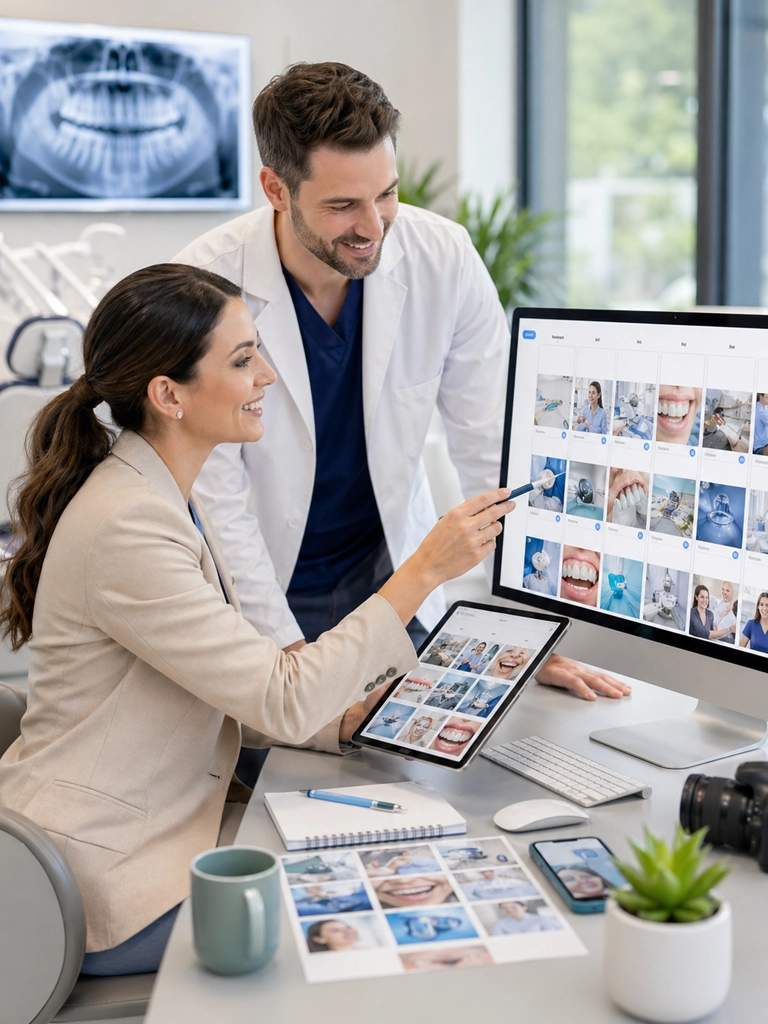 Dental practice social media engagement and analytics dashboard