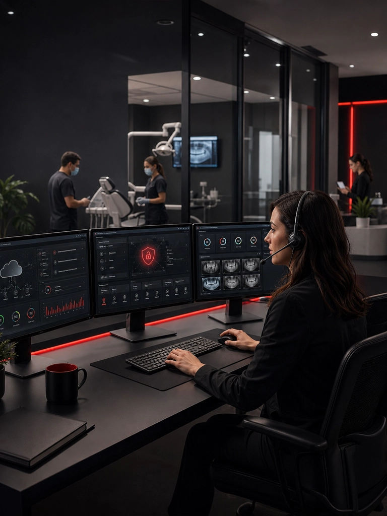 Cybersecurity and monitoring for a dental office in Miami